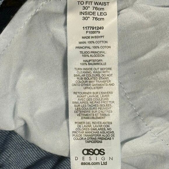 ASOS Design Cropped Jeans Women's 30 Button Fly Jeans Cut 25" Inseam - Picture 4 of 9